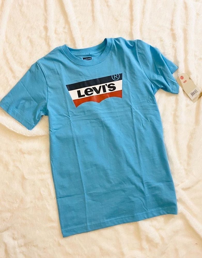 levi's red and blue t shirt