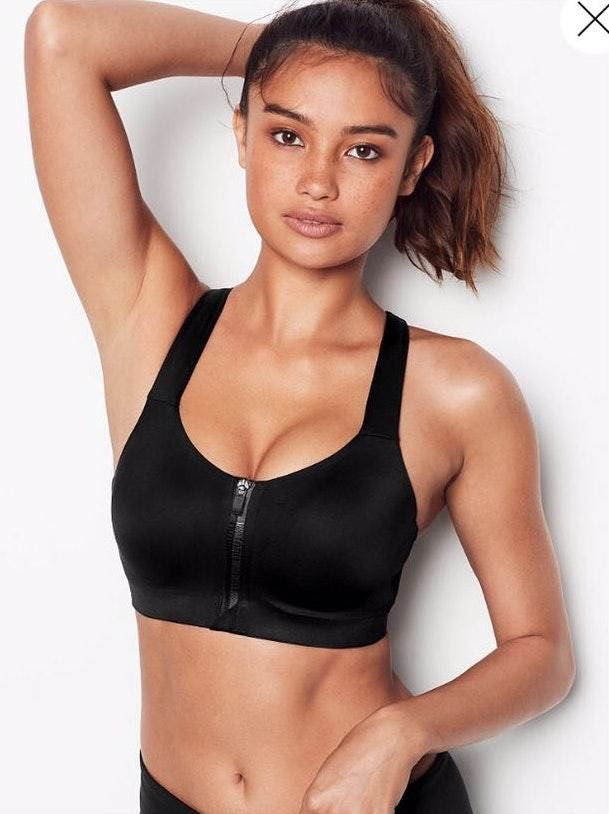 victoria secret front zip sports bra
