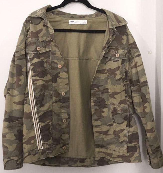 zara camouflage jacket