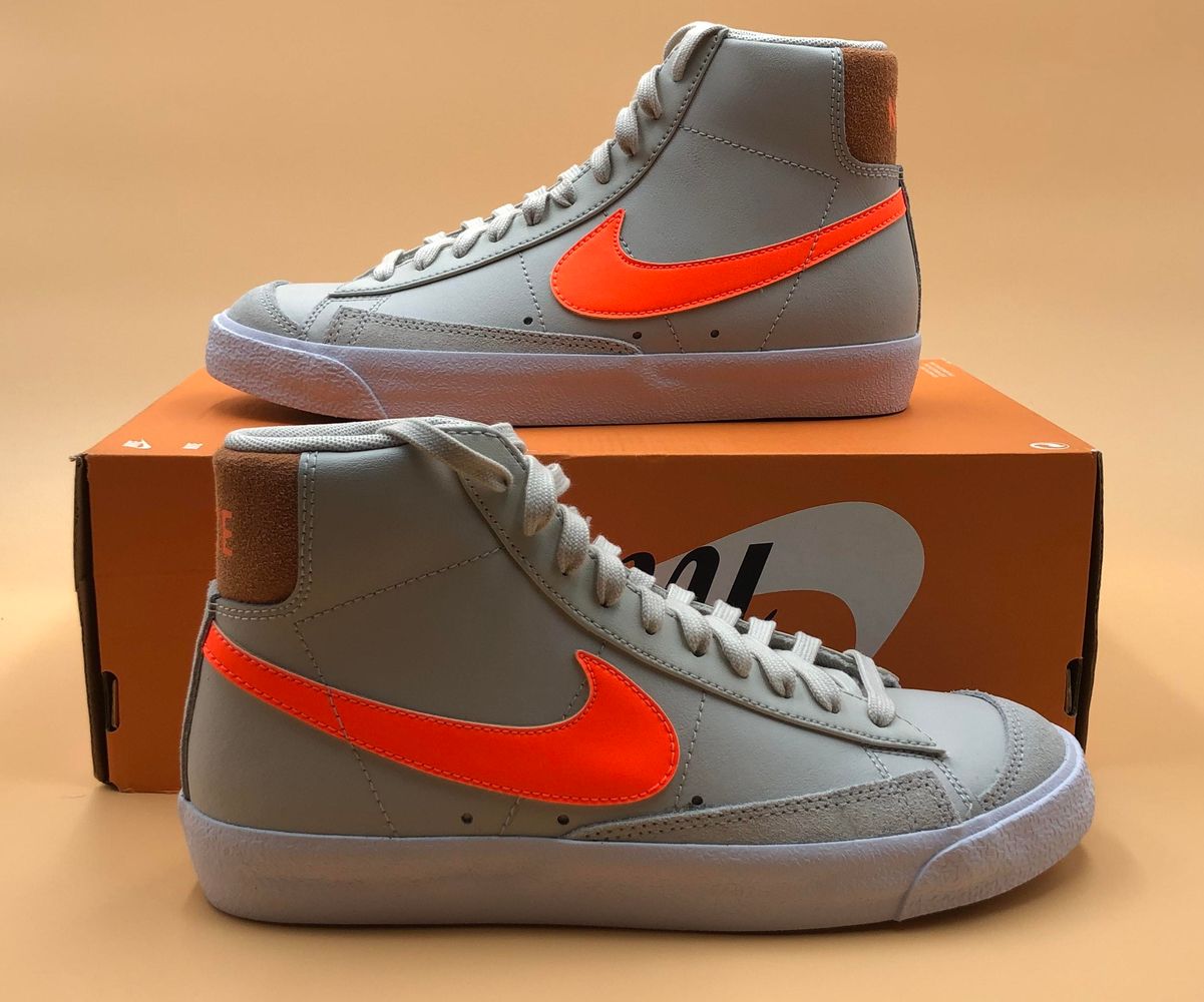 nike blazer mid 77 light bone orange
