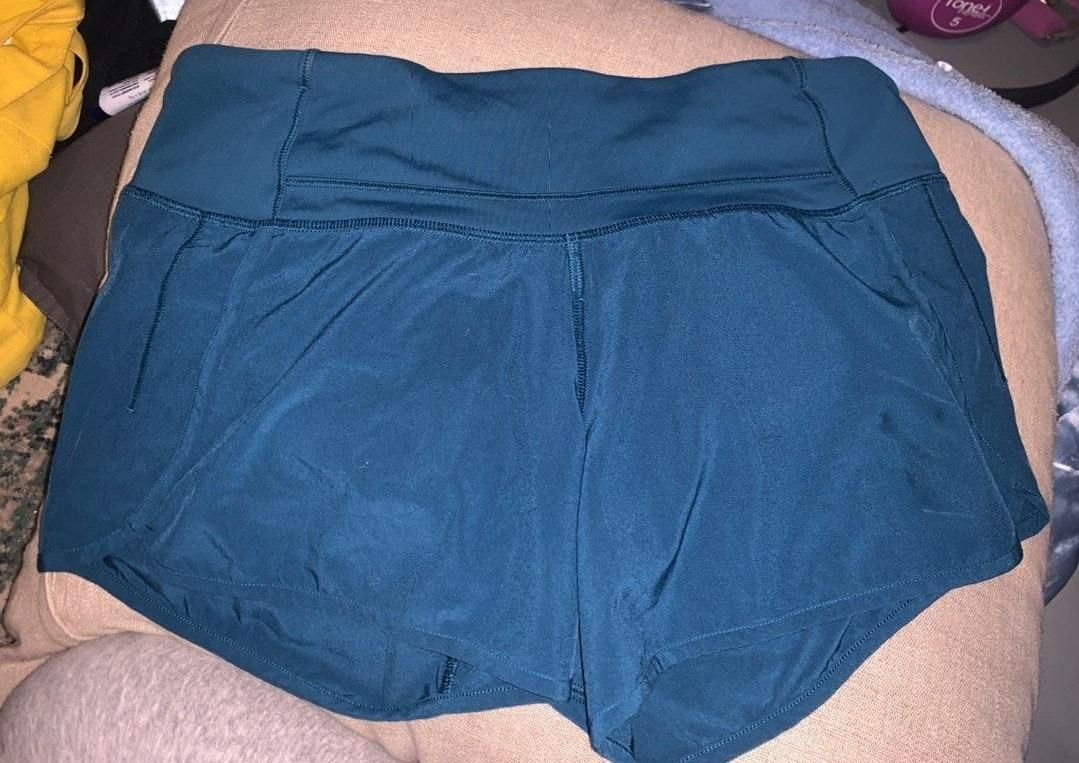 lululemon teal shorts