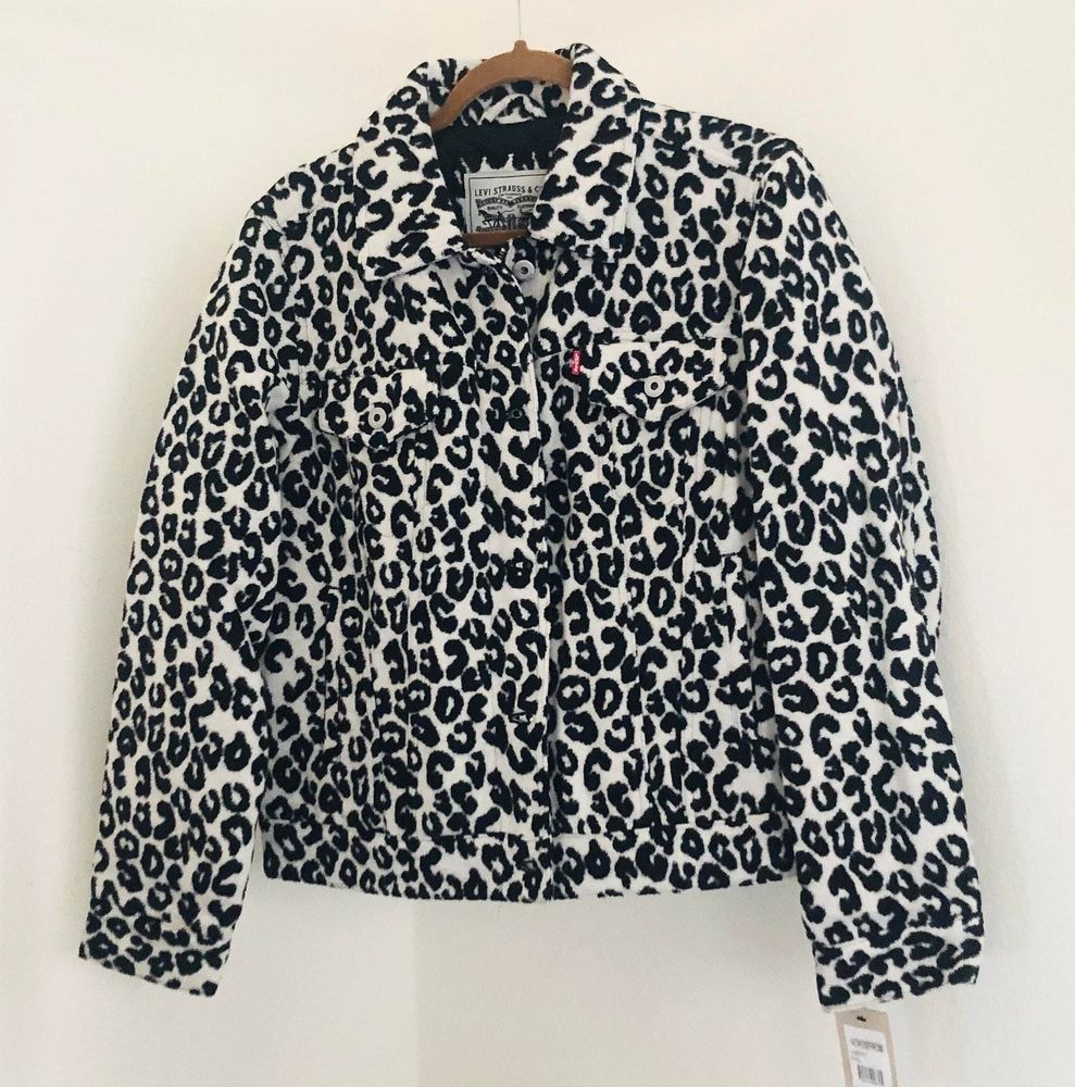 levi's leopard print jacket