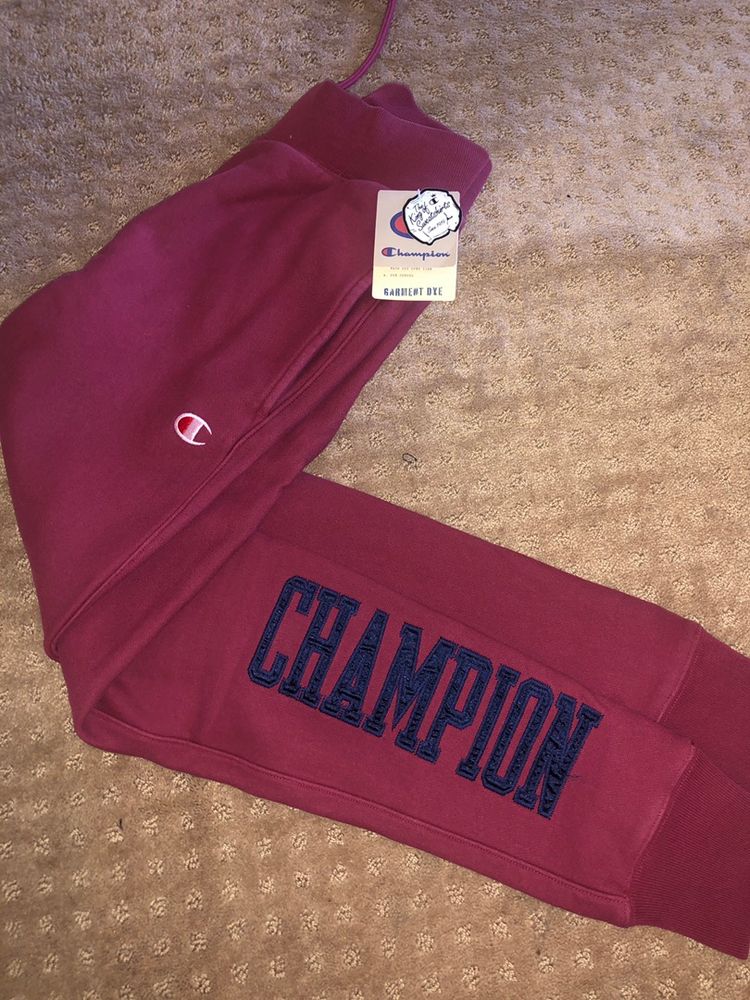maroon champion joggers