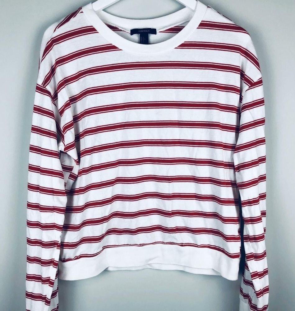 striped long sleeve shirt forever 21