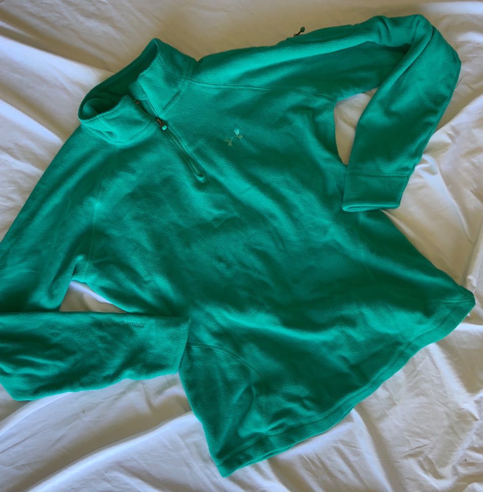 lime green quarter zip