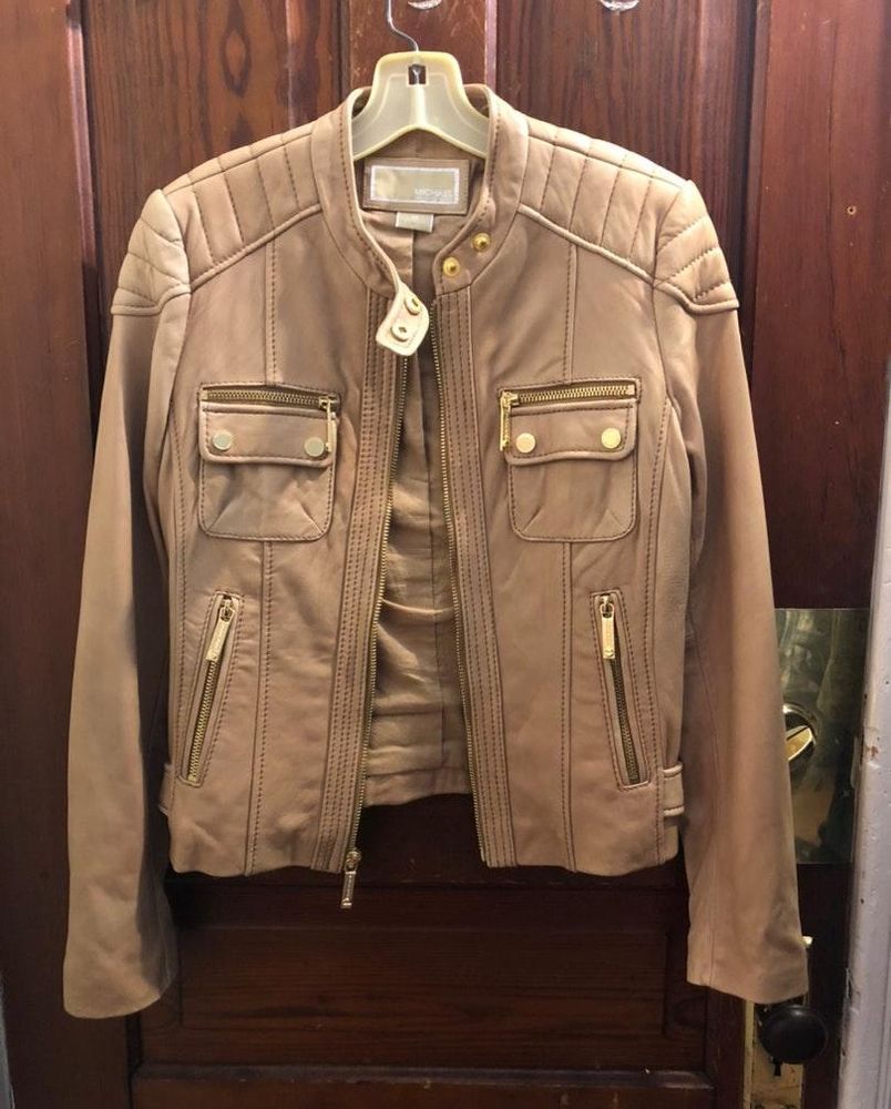 michael kors vintage leather jacket