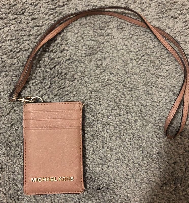 michael kors lanyard wallet