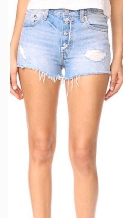 levi button fly shorts