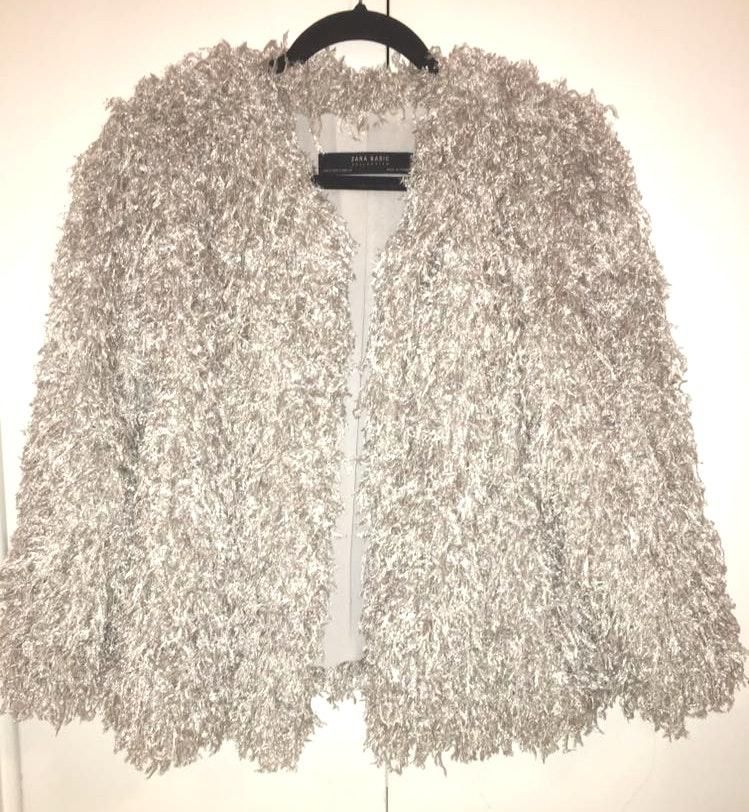 zara shaggy jacket