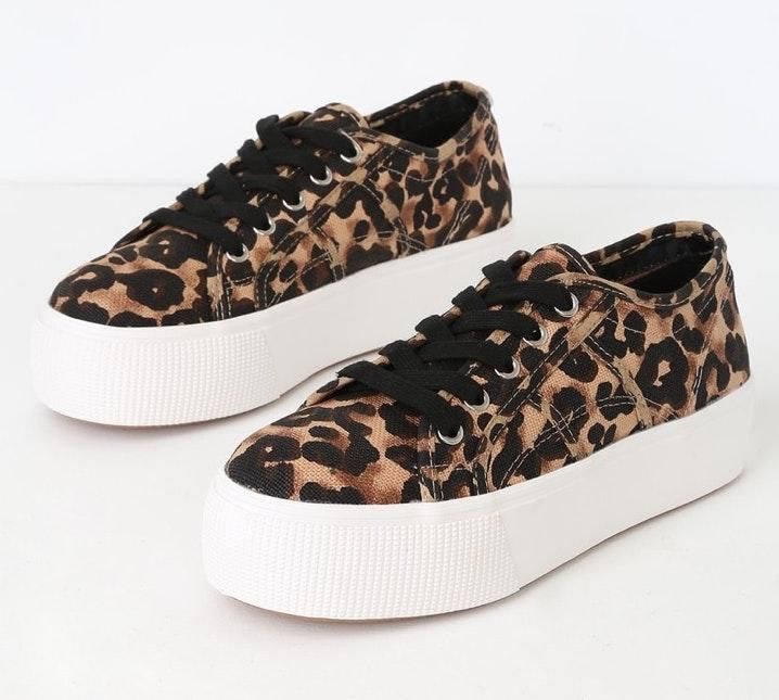 platform cheetah sneakers