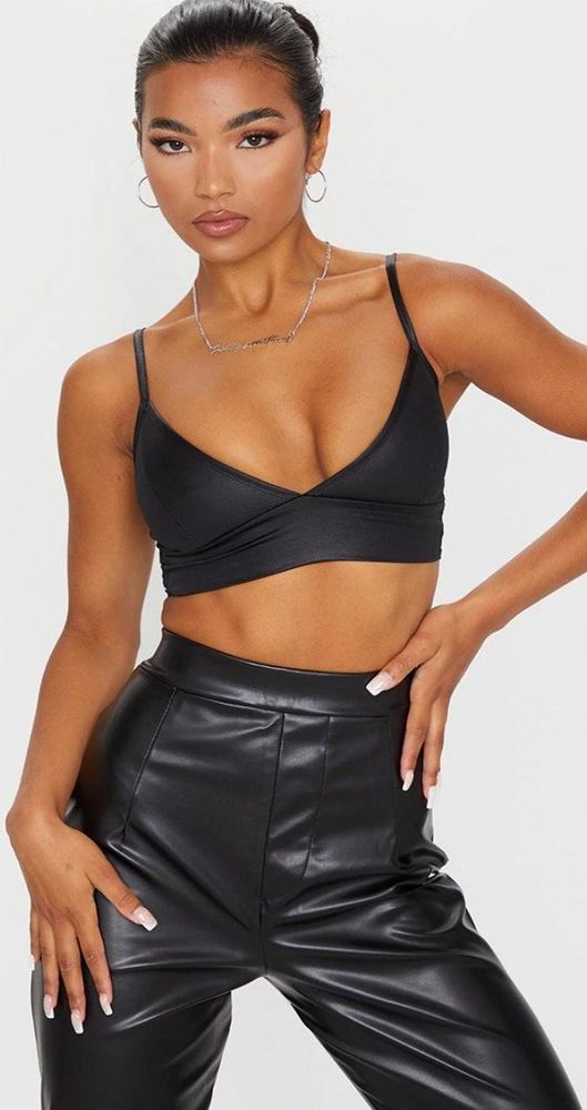 black bralette pretty little thing