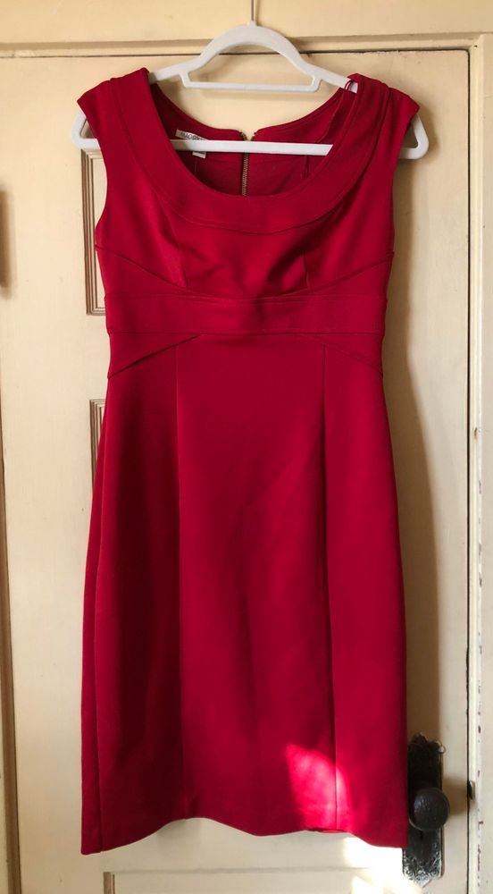 red professional dress