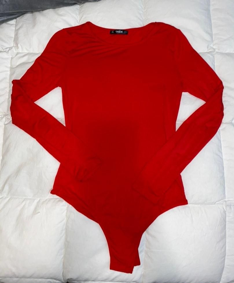 cute red bodysuit
