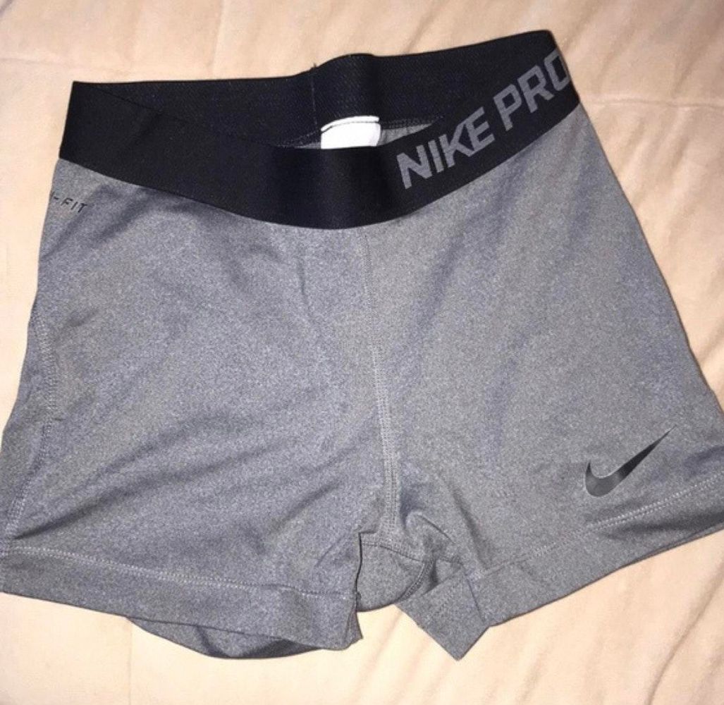 grey nike spandex shorts