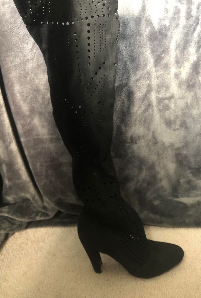 charlotte russe black thigh high boots