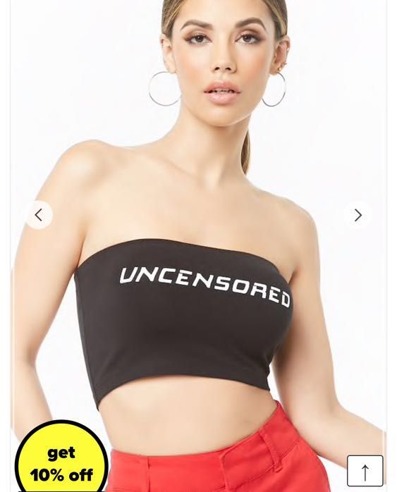 black tube top forever 21