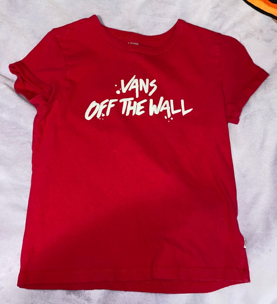 red vans crop top