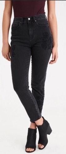 faded black mom jeans