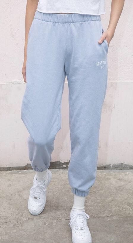 light blue brandy sweatpants