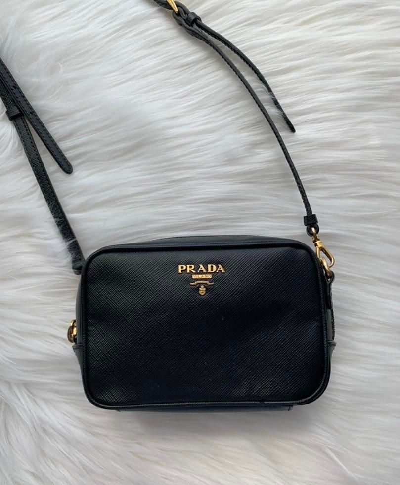 Prada Saffiano Mini Camera Bag | Curtsy