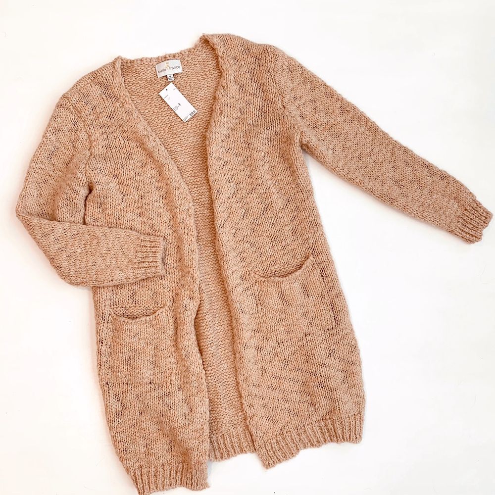 metallic gold cardigan sweater