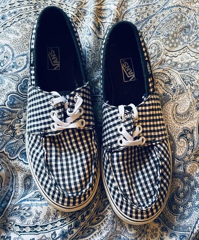cute checkered vans