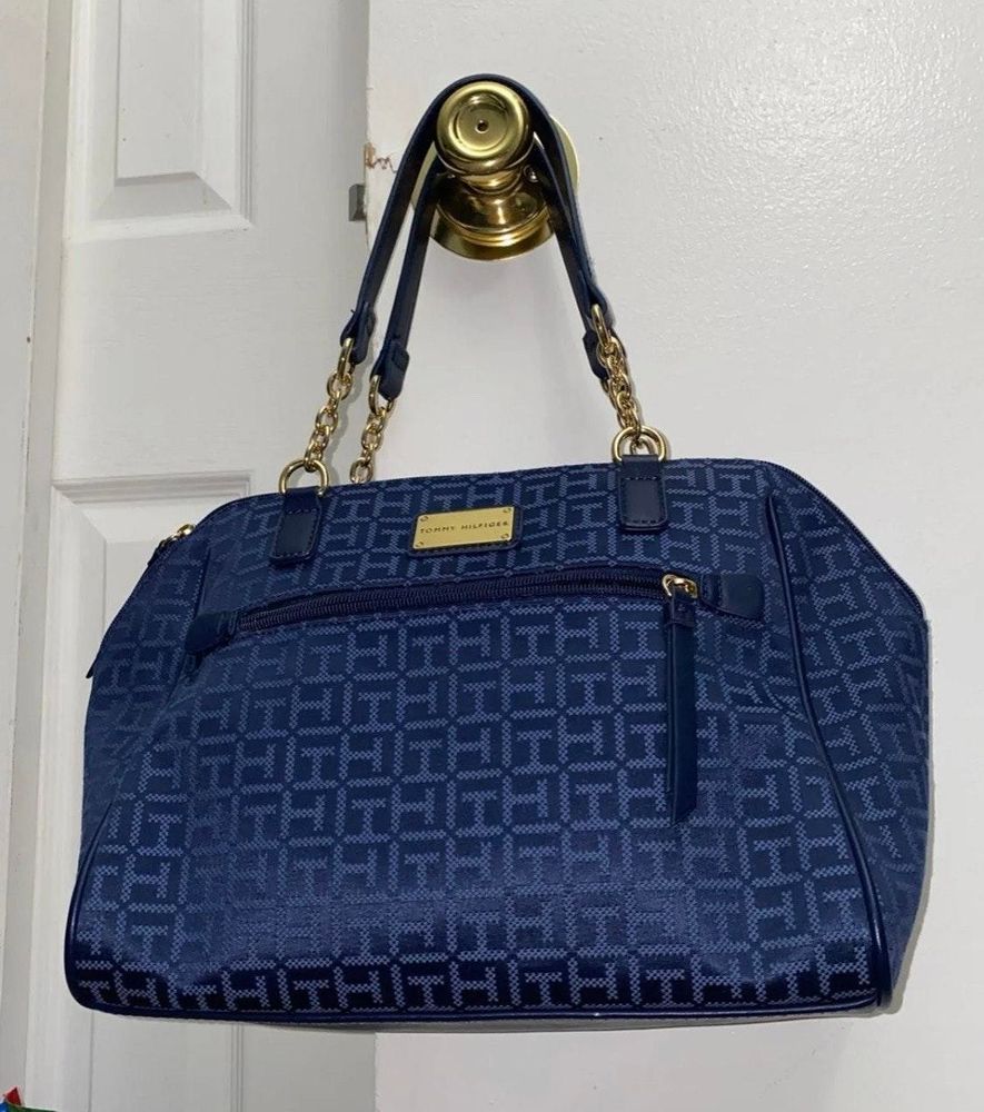 tommy hilfiger purse blue
