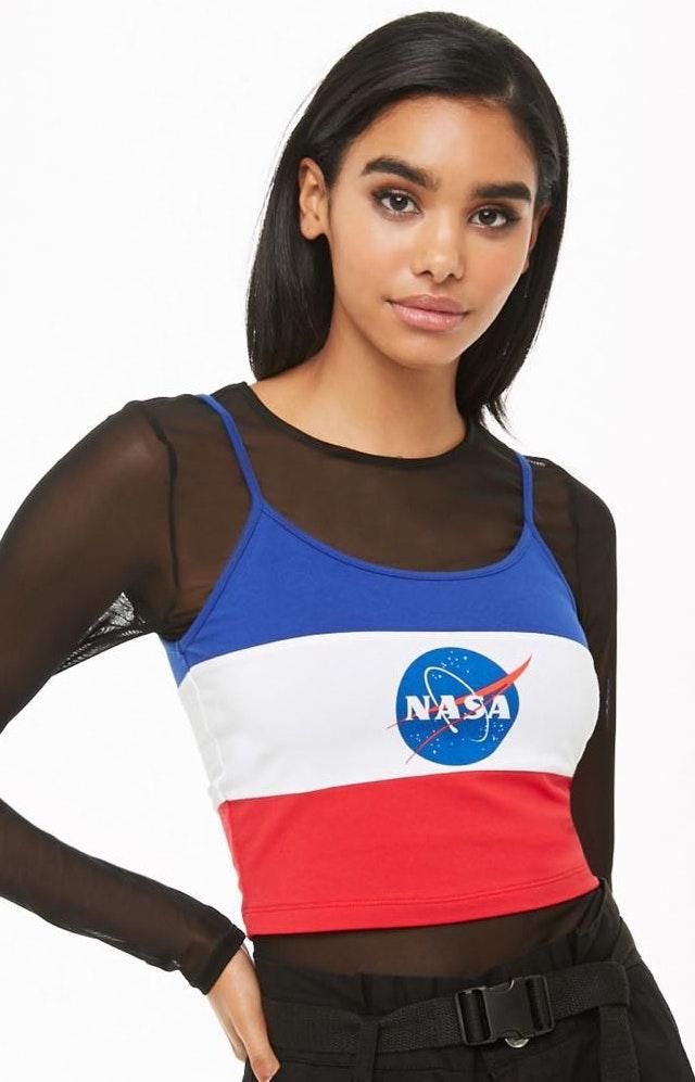 forever 21 nasa crop top