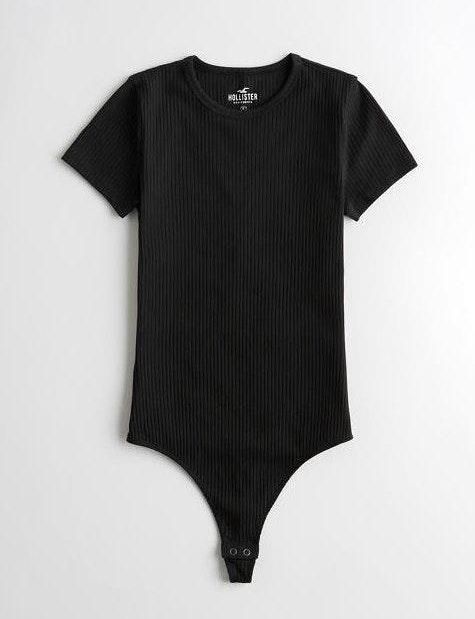 hollister black bodysuit