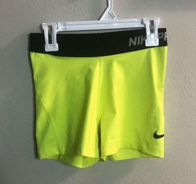 lime green nike shorts