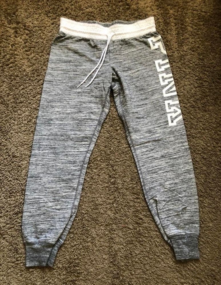 pink gray sweatpants