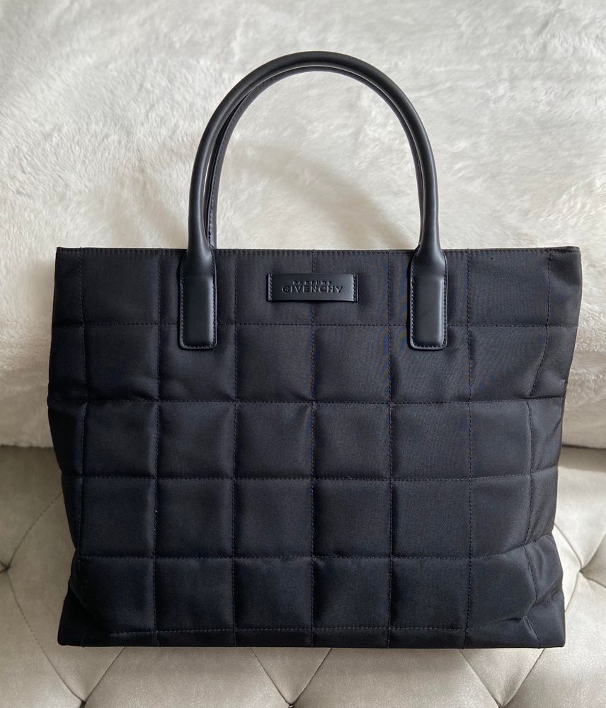 givenchy parfums black leather clutch