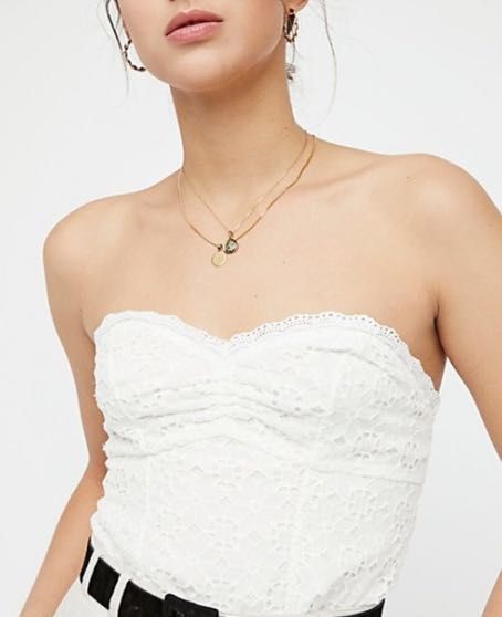 eyelet bustier top