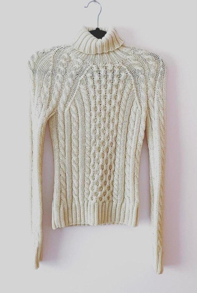 cream cable knit turtleneck sweater