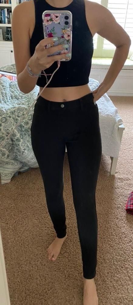 uniqlo black jeggings