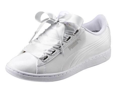 black puma trainers with ribbon laces