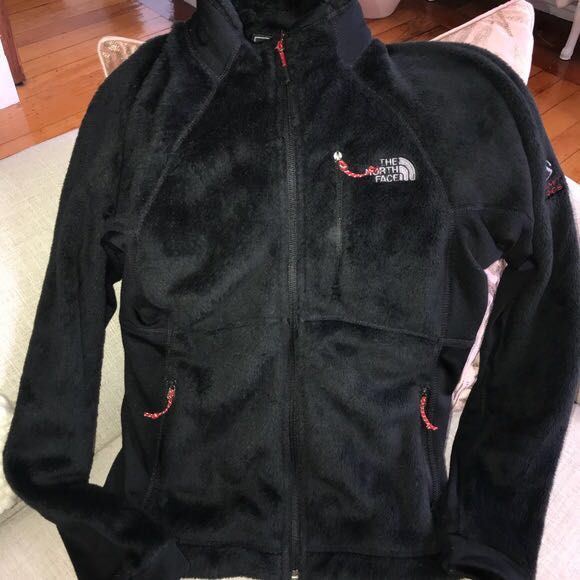 The North Face Black Fuzzy Soft Jacket Curtsy The North Face Black Fuzzy Soft Jacket Curtsy