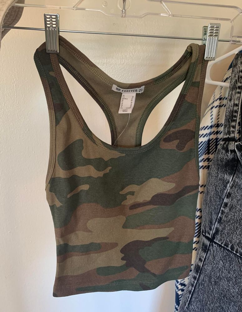 camo tank tops forever 21