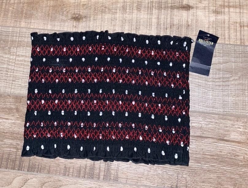 hollister smocked tube top