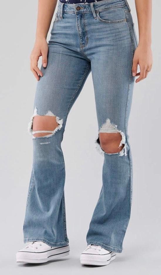 hollister flare jeans