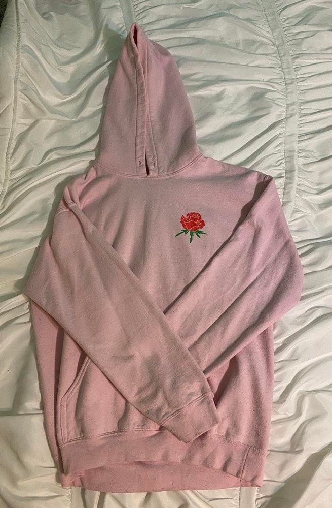 artist union clothing pink armour hoodie