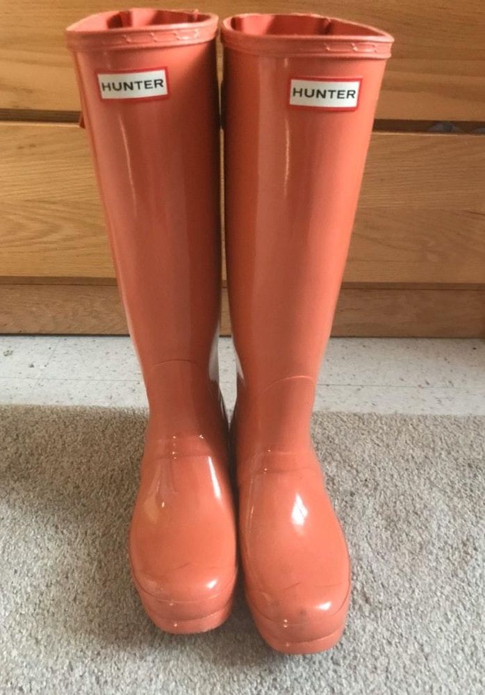 orange hunter boots