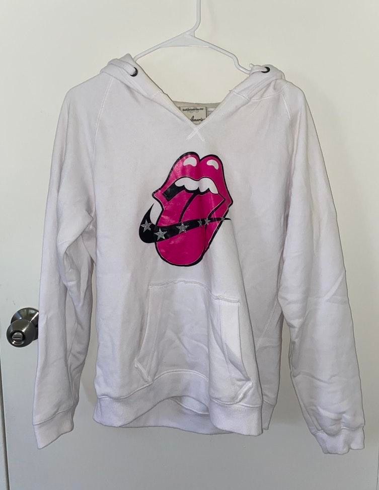 rolling stones nike swoosh sweatshirt