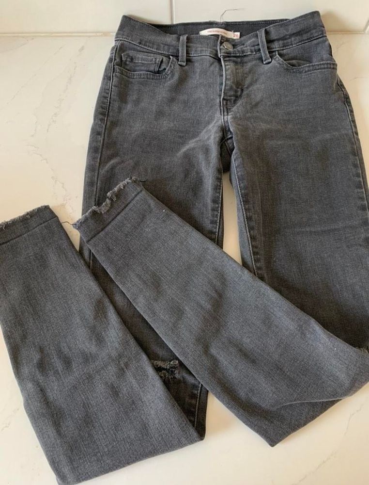 ashy black ripped jeans