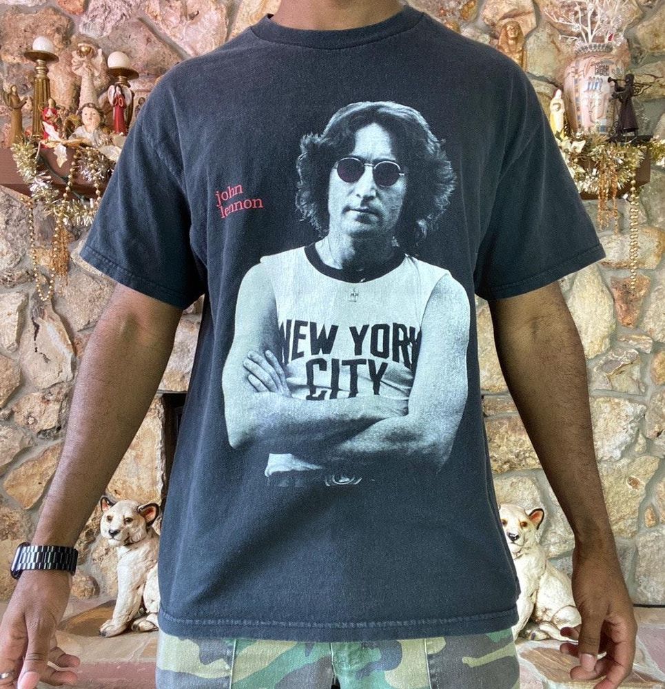 American Vintage 1996 Vintage 90 S John Lennon Imagine T Shirt In Great Condition Curtsy