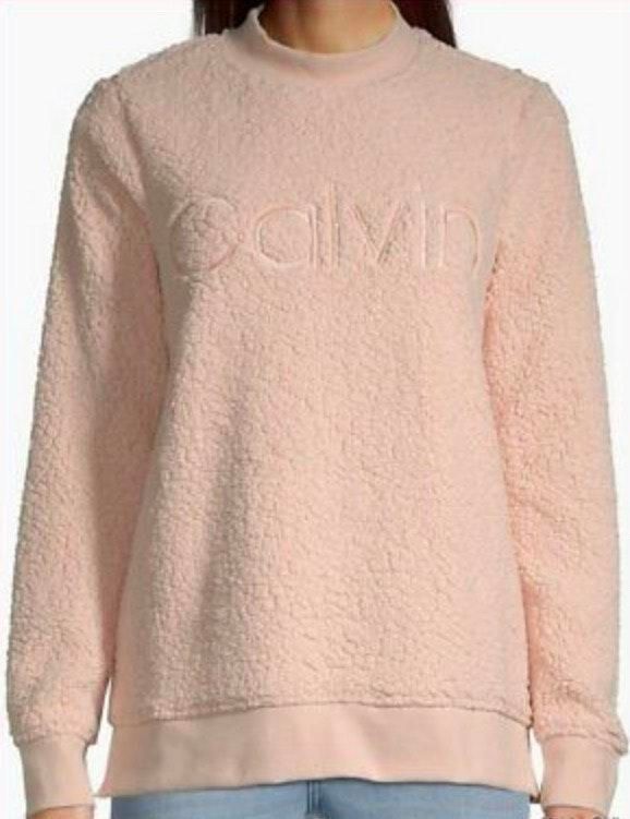 calvin klein sherpa sweater