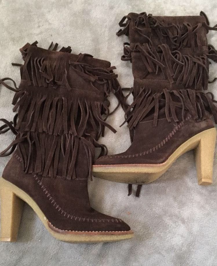 michael kors fringe boots