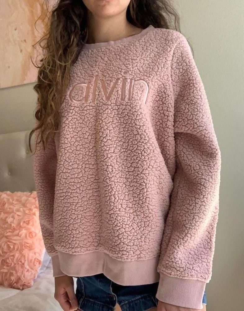 calvin klein sherpa sweater