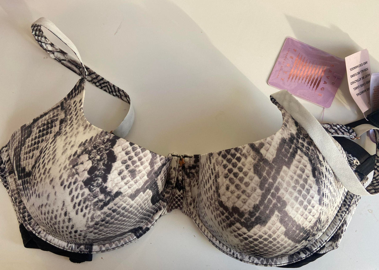 Savage X Fenty Microfiber Snake Print Bra 36ddd Curtsy