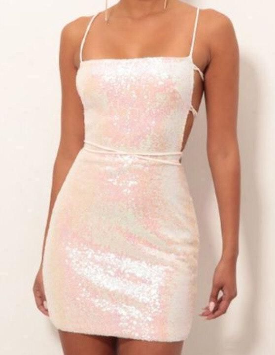 high neck split dress